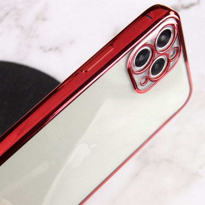 Прозорий силіконовий чохол глянцева окантовка Full Camera для Apple iPhone 11 Pro Max (6.5")