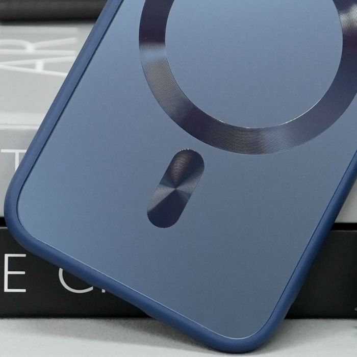 Чехол TPU+Glass Sapphire Midnight with MagSafe для Apple iPhone 11 (6.1")