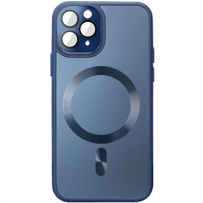 Чохол TPU+Glass Sapphire Midnight with MagSafe для Apple iPhone 11 Pro Max (6.5")