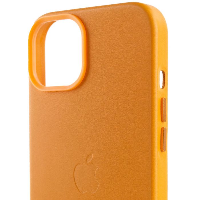 Шкіряний чохол Leather Case (AA Plus) with MagSafe для Apple iPhone 14 (6.1")