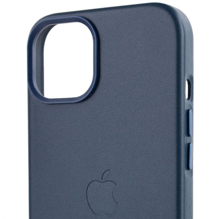 Шкіряний чохол Leather Case (AA Plus) with MagSafe для Apple iPhone 14 (6.1")
