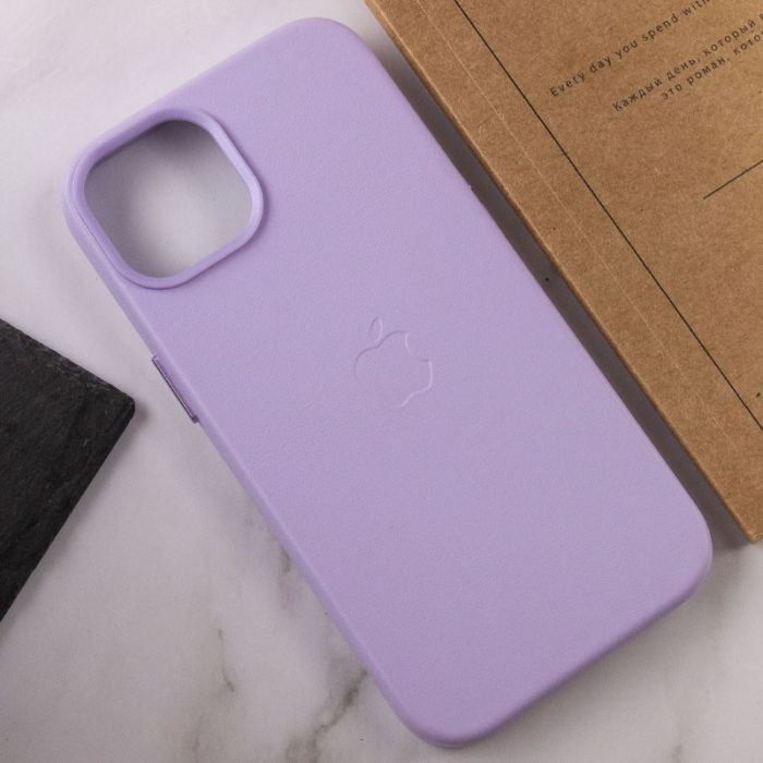 Шкіряний чохол Leather Case (AA Plus) with MagSafe для Apple iPhone 14 Plus (6.7")