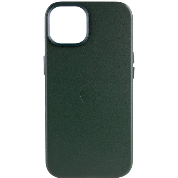 Кожаный чехол Leather Case (AA Plus) с MagSafe для Apple iPhone 14 Plus (6.7")