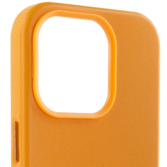 Кожаный чехол Leather Case (AA Plus) с MagSafe для Apple iPhone 14 Pro (6.1")