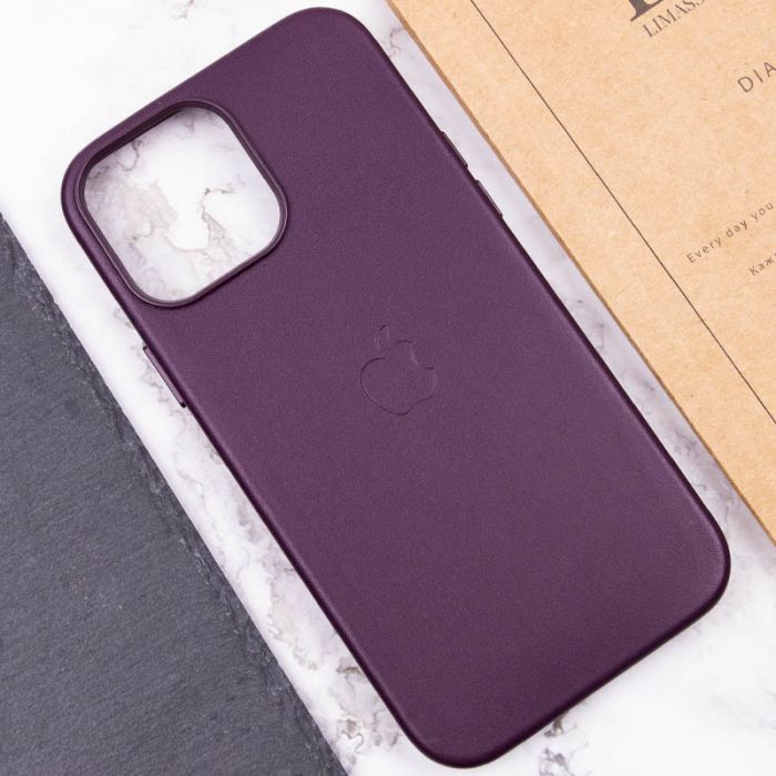 Шкіряний чохол Leather Case (AA Plus) with MagSafe для Apple iPhone 14 Pro Max (6.7")