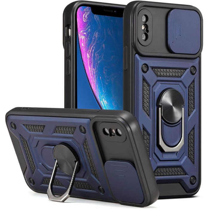 Ударостійкий чохол Camshield Serge Ring для Apple iPhone X / XS (5.8")