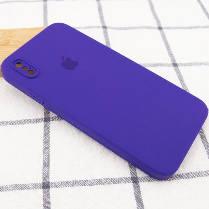 Чохол Silicone Case Square Full Camera Protective (AA) для Apple iPhone XS Max (6.5")