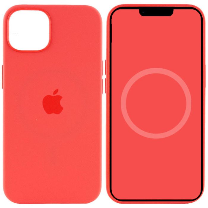 Чохол Silicone case (AAA) full with Magsafe and Animation для Apple iPhone 15 (6.1")