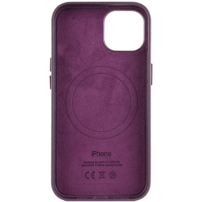 Шкіряний чохол Leather Case (AA Plus) with MagSafe для Apple iPhone 12 Pro / 12 (6.1")