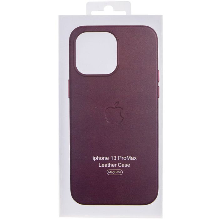 Шкіряний чохол Leather Case (AA Plus) with MagSafe для Apple iPhone 13 Pro Max (6.7")