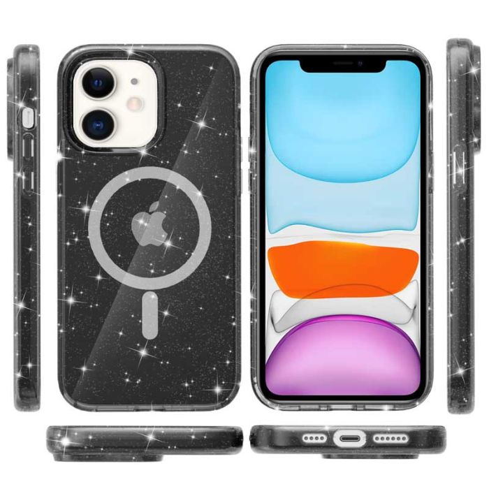 Чохол TPU Galaxy Sparkle (MagFit) для Apple iPhone 11 (6.1")