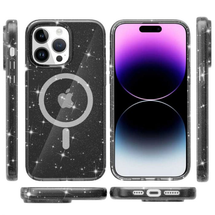 Чохол TPU Galaxy Sparkle (MagFit) для Apple iPhone 14 Pro (6.1")