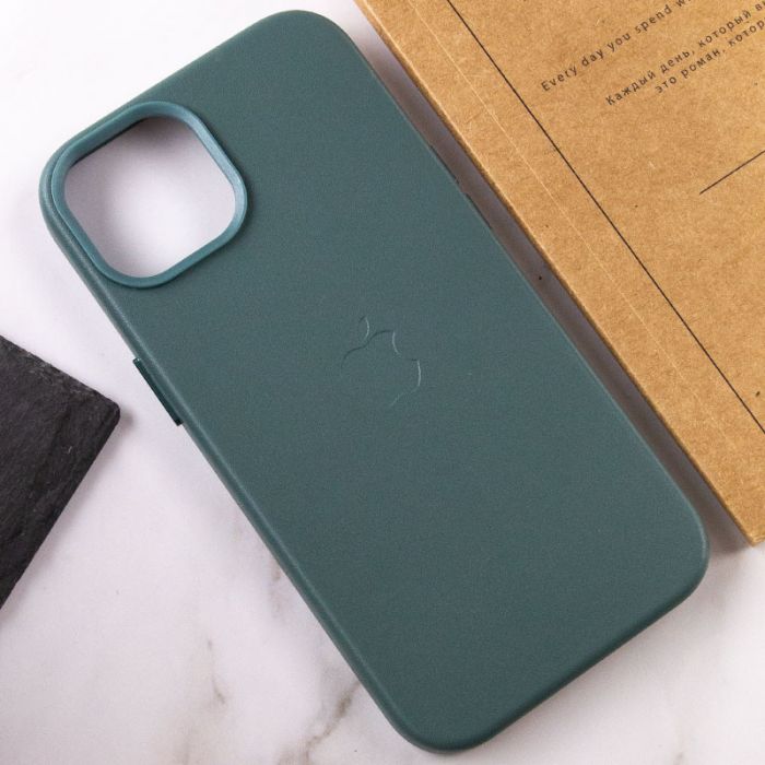 Кожаный чехол Leather Case (AA) with MagSafe для Apple iPhone 14 Plus (6.7")