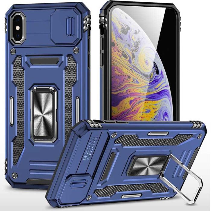 Ударостійкий чохол Camshield Army Ring для Apple iPhone X / XS (5.8")