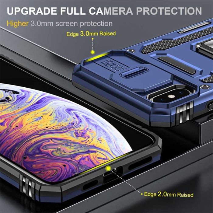 Ударостійкий чохол Camshield Army Ring для Apple iPhone X / XS (5.8")