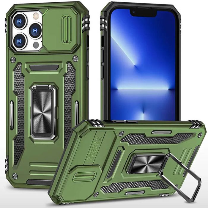 Ударостійкий чохол Camshield Army Ring для Apple iPhone 12 Pro / 12 (6.1")