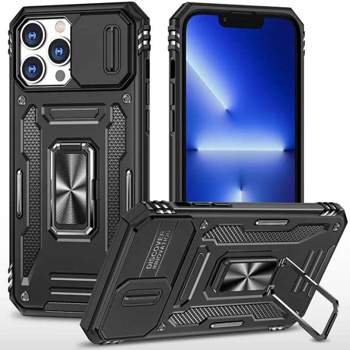 Ударостійкий чохол Camshield Army Ring для Apple iPhone 12 Pro Max (6.7")