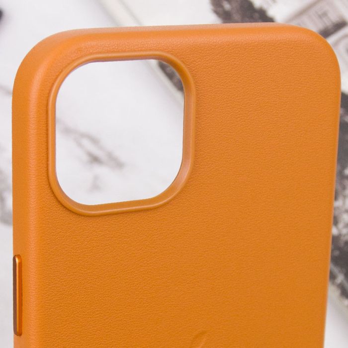 Шкіряний чохол Leather Case (AAA) with MagSafe and Animation для Apple iPhone 13 (6.1")