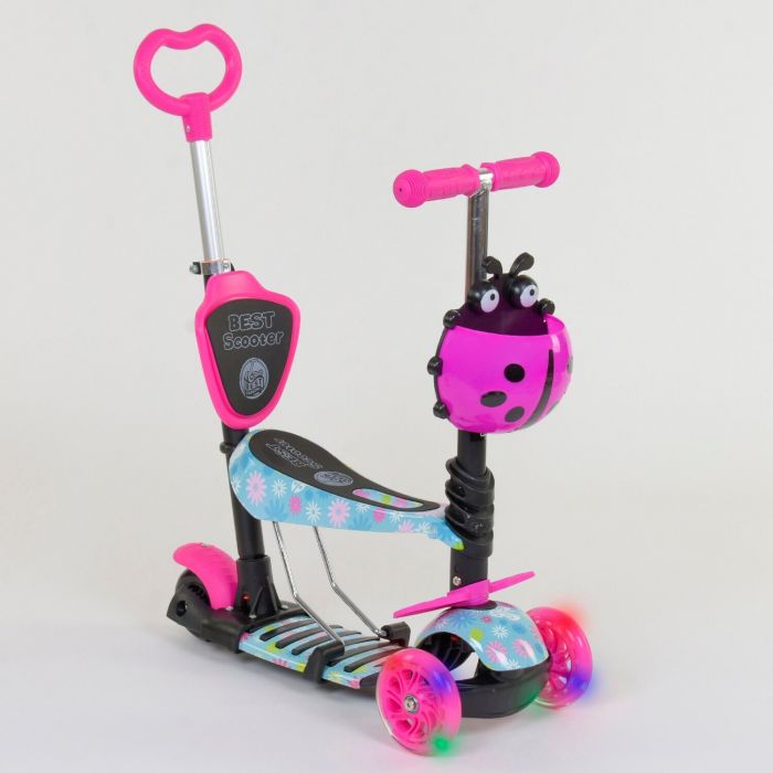 Самокат з трьома колесами Best Scooter (11210) з покришками з поліуретану, які світяться