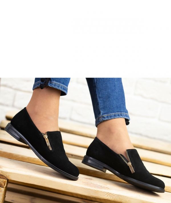 Замшевые туфли с замочком Zet