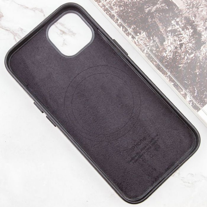 Шкіряний чохол Leather Case (AAA) with MagSafe and Animation для Apple iPhone 13 (6.1")