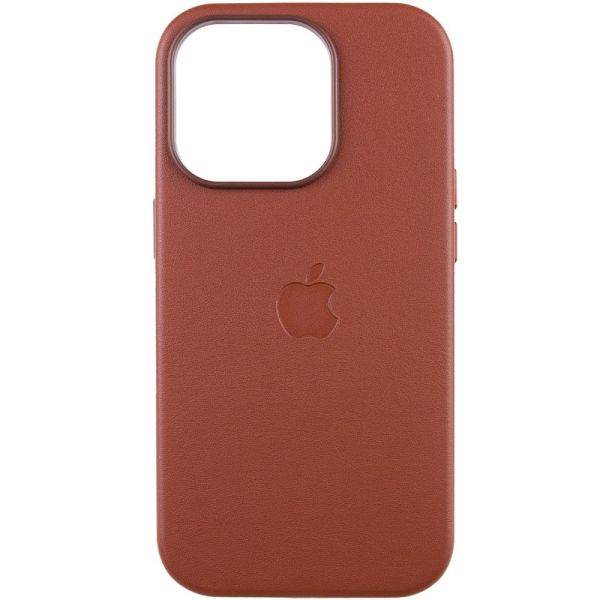 Шкіряний чохол Leather Case (AAA) with MagSafe and Animation для Apple iPhone 14 Pro (6.1")