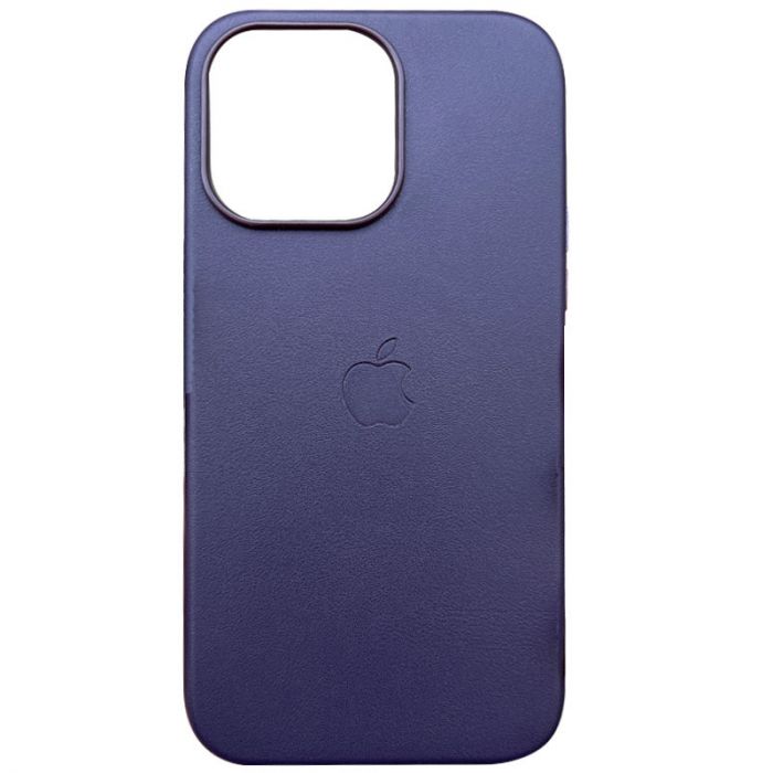 Кожаный чехол Leather Case (AAA) с MagSafe and Animation для Apple iPhone 14 Pro (6.1")