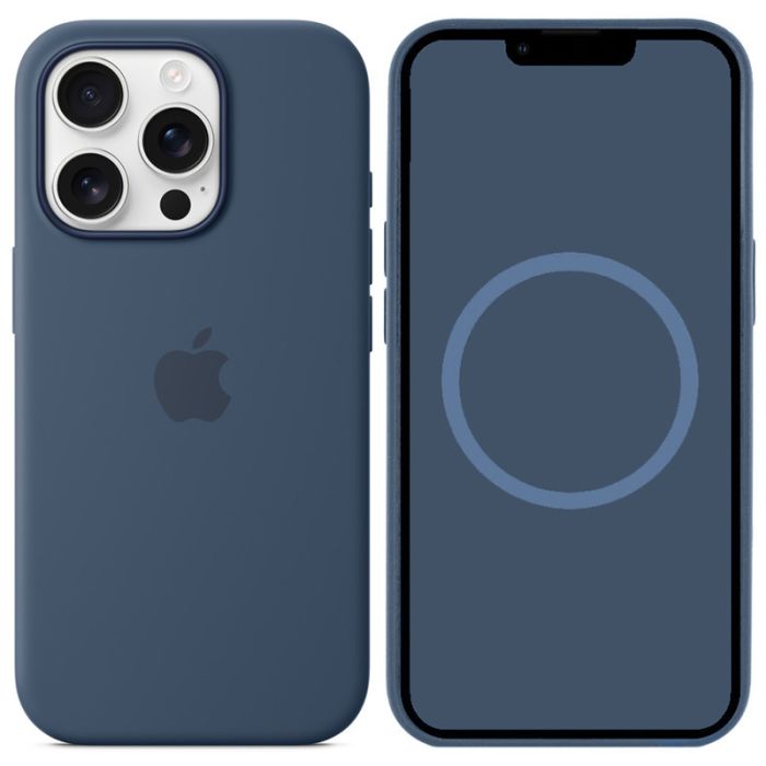 Чохол Silicone case (AAA) with Magsafe and Animation (button) для Apple iPhone 16 Pro (6.3")