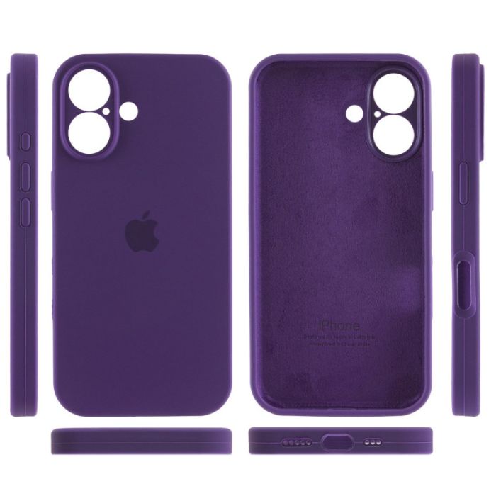 Чохол Silicone Case Full Camera Protective (AA) для Apple iPhone 16 (6.1")