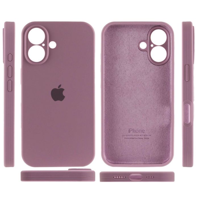 Чохол Silicone Case Full Camera Protective (AA) для Apple iPhone 16 (6.1")