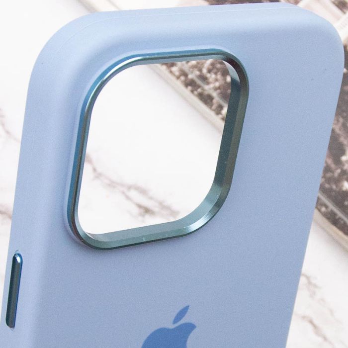 Чохол Silicone Case Metal Buttons (AA) для Apple iPhone 14 Pro (6.1")