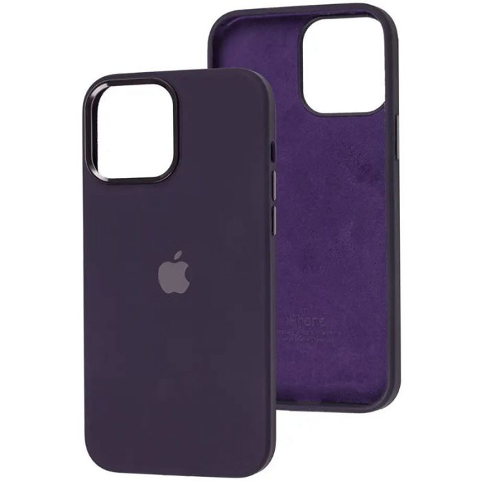 Чехол Silicone Case Metal Buttons (AA) для Apple iPhone 14 Pro Max (6.7")