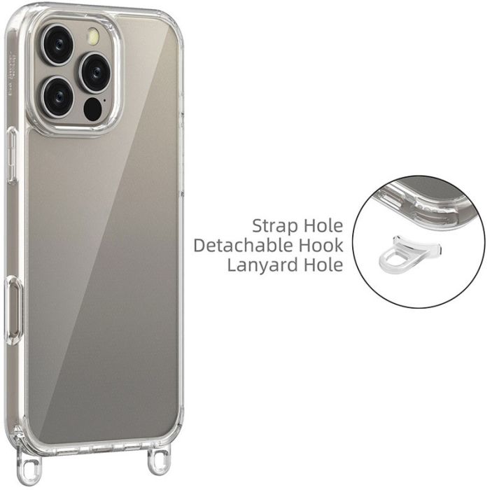 Чохол TPU Transparent with Straps для Apple iPhone 12 Pro Max (6.7")