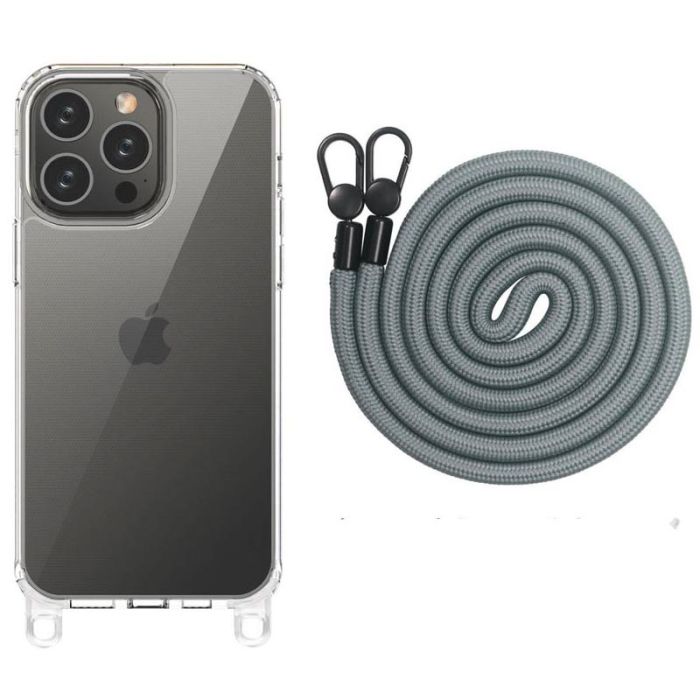 Чохол TPU Transparent with Straps для Apple iPhone 13 Pro (6.1")