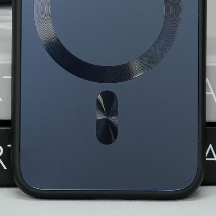 Чехол TPU+Glass Sapphire Midnight with MagSafe для Apple iPhone 14 (6.1")