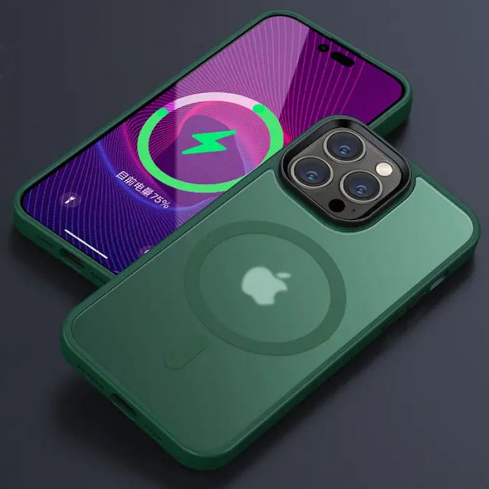 TPU+PC чохол Metal Buttons with MagSafe Colorful для Apple iPhone 14 Pro Max (6.7")