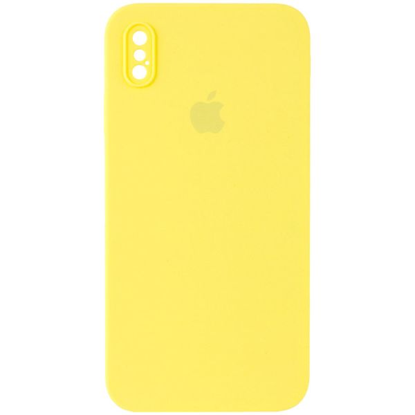 Чохол Silicone Case Square Full Camera Protective (AA) для Apple iPhone XS Max (6.5")