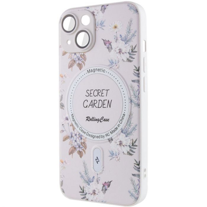 TPU+PC чохол Secret Garden with MagSafe для Apple iPhone 14 (6.1")