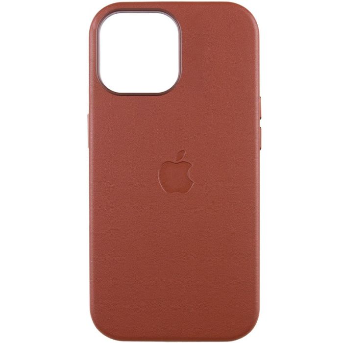 Шкіряний чохол Leather Case (AAA) with MagSafe and Animation для Apple iPhone 14 (6.1")