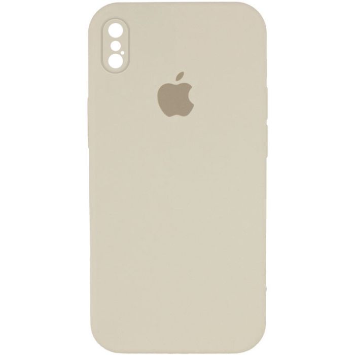 Чохол Silicone Case Square Full Camera Protective (AA) для Apple iPhone XS / X (5.8")