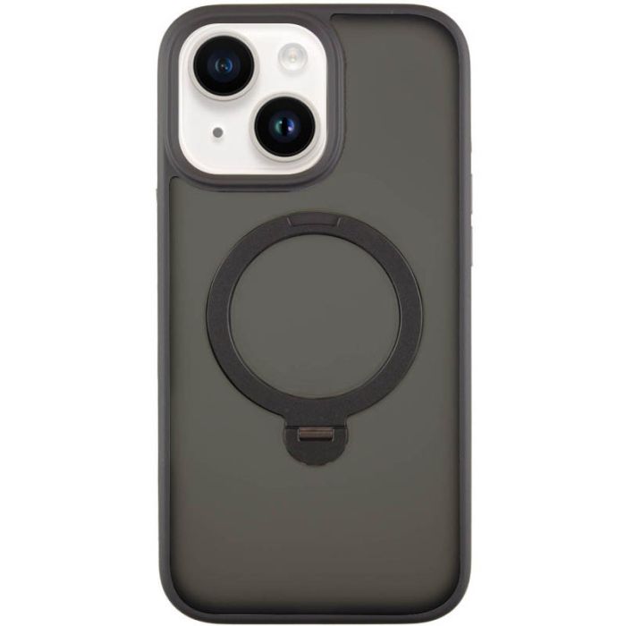 TPU+PC чохол Metal Buttons with MagSafe Colorful HQ Ring для Apple iPhone 15 (6.1")