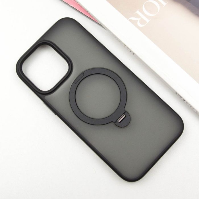 TPU+PC чохол Metal Buttons with MagSafe Colorful HQ Ring для Apple iPhone 15 (6.1")