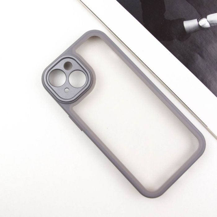 TPU чохол Transparent + Colour 1,5mm для Apple iPhone 14 (6.1")