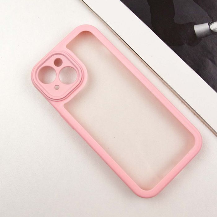 TPU чохол Transparent + Colour 1,5mm для Apple iPhone 14 (6.1")