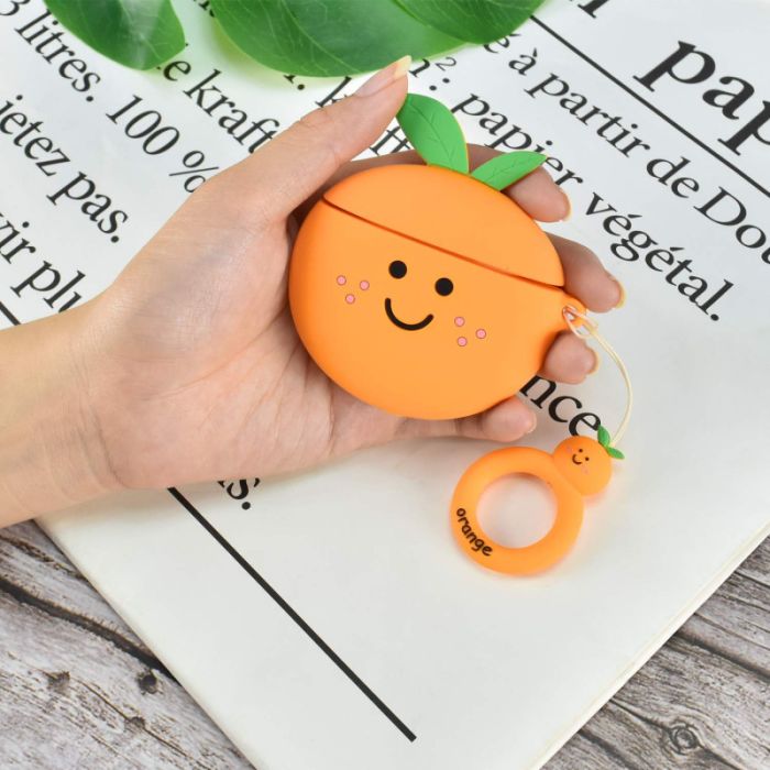 Силіконовий футляр Smile Fruits series для навушників AirPods 1/2 + кільце