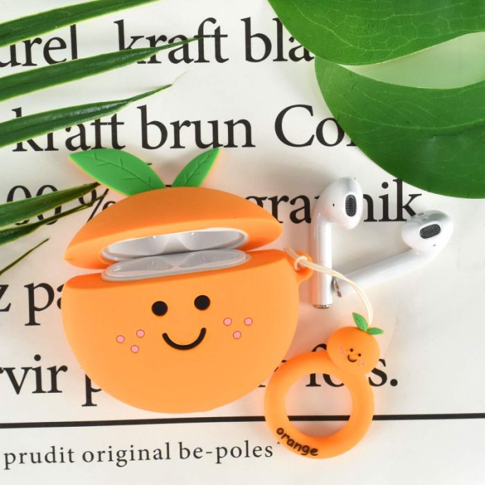 Силіконовий футляр Smile Fruits series для навушників AirPods 1/2 + кільце