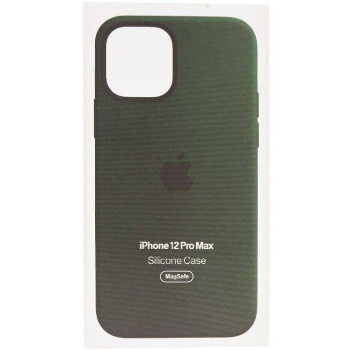 Чохол Silicone case (AAA) full with Magsafe and Animation для Apple iPhone 12 Pro Max (6.7")