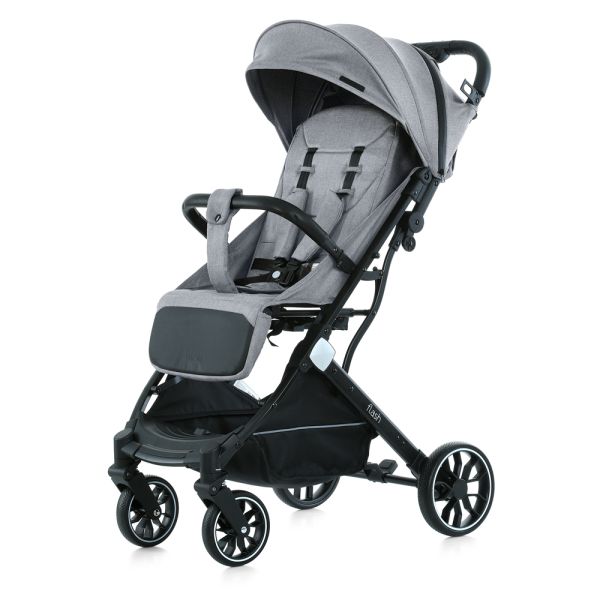 Детская прогулочная Коляска BAMBI FLASH (M 5727-1 Silver Gray) алюминий