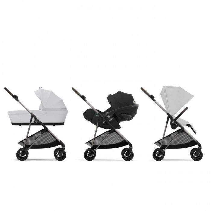 Коляска Cybex Melio Fog Grey (с бампером)