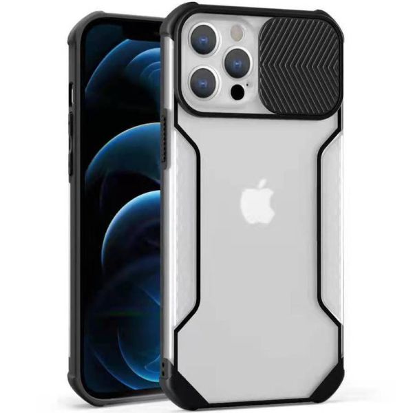 Чехол Camshield matte Ease TPU со шторкой для Apple iPhone 12 Pro/12 (6.1")